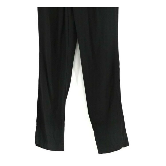 FASHION NOVA Blk Soft Pull On Tie Front Pants #BM4 - Picture 4 of 9